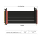 (B-stock) 305 mm Single Reverse PCIe Gen 5 Riser Cable